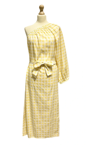 Kleedje gele vichy
