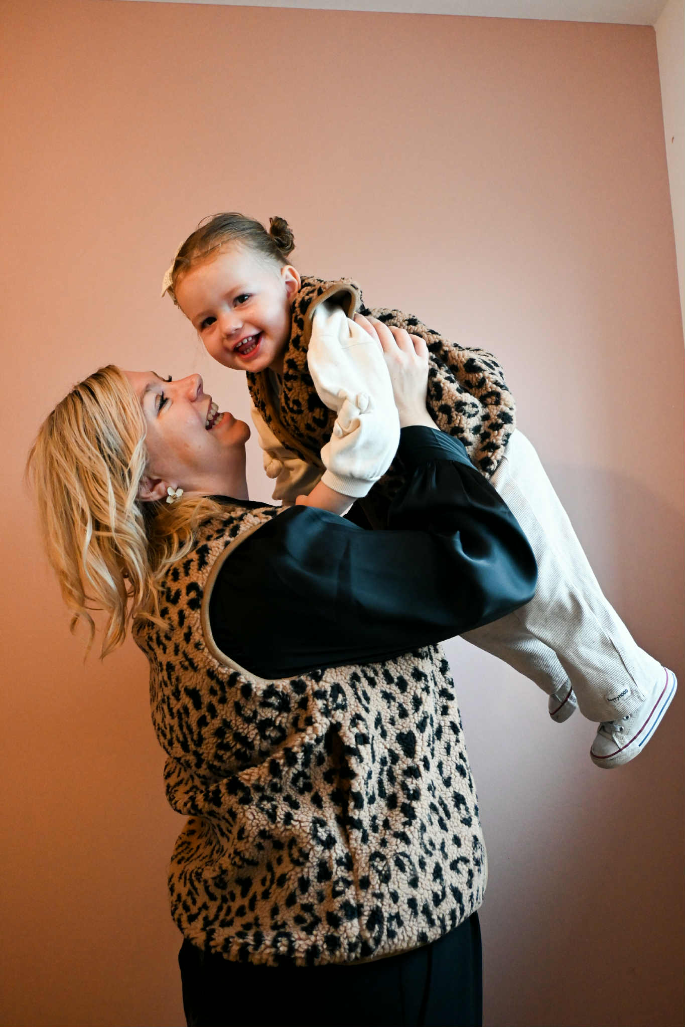 Mommy & mini leopard vestje ♥ MOMMY ♥