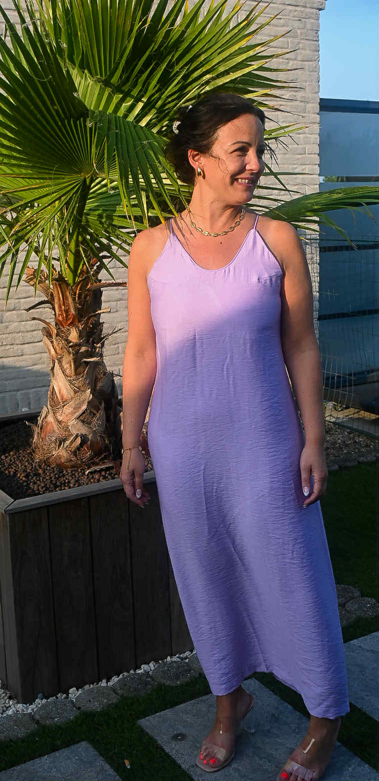 Lange jurk Lila