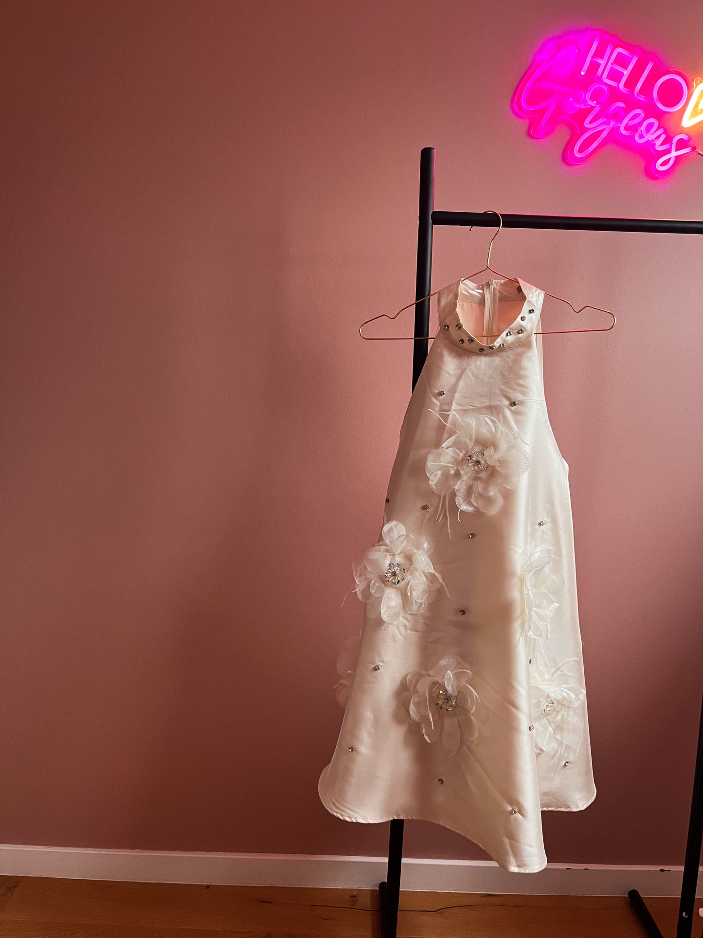 Korte jurk met bloemen