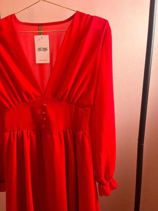 Rood jurkje Juliette