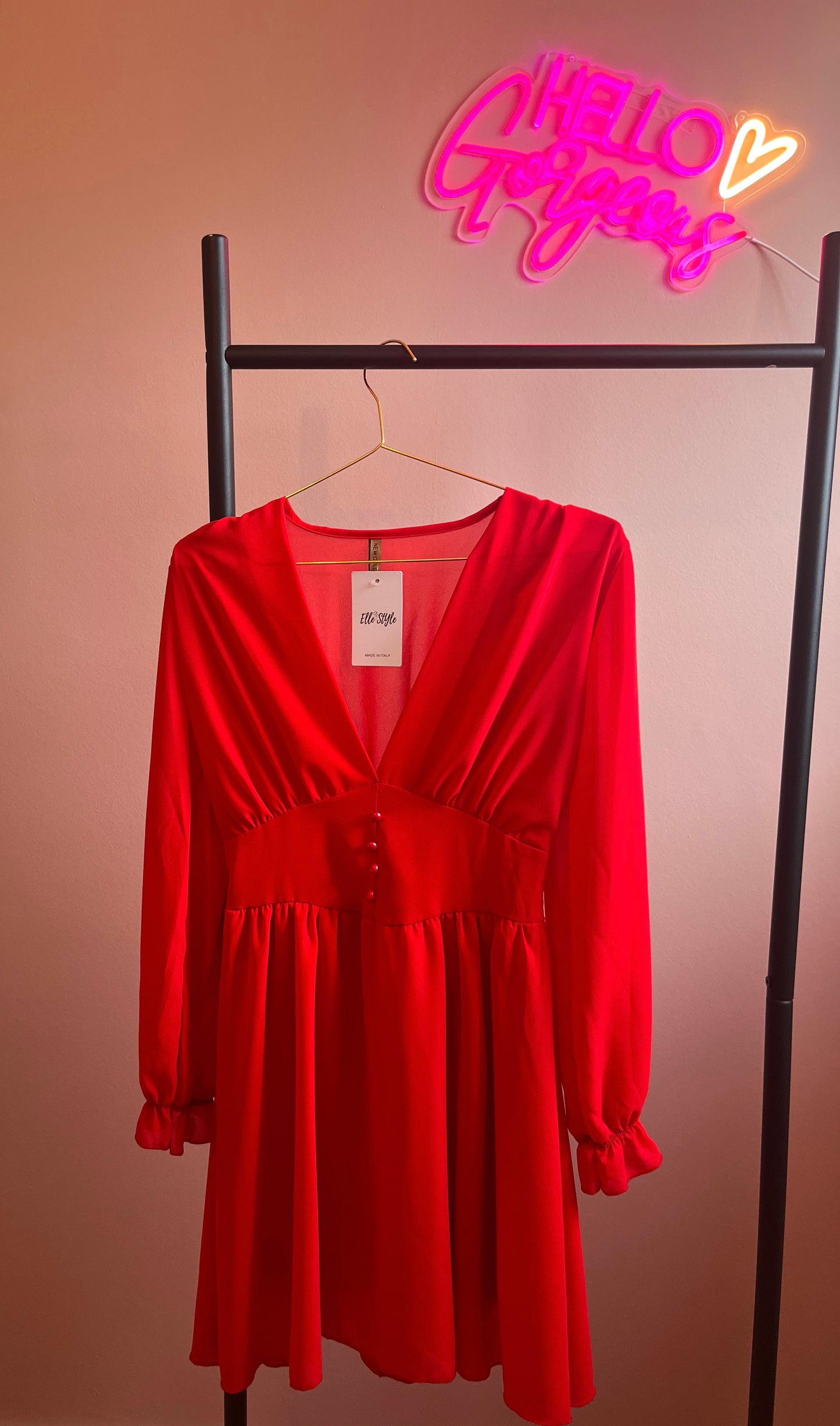 Rood jurkje Juliette