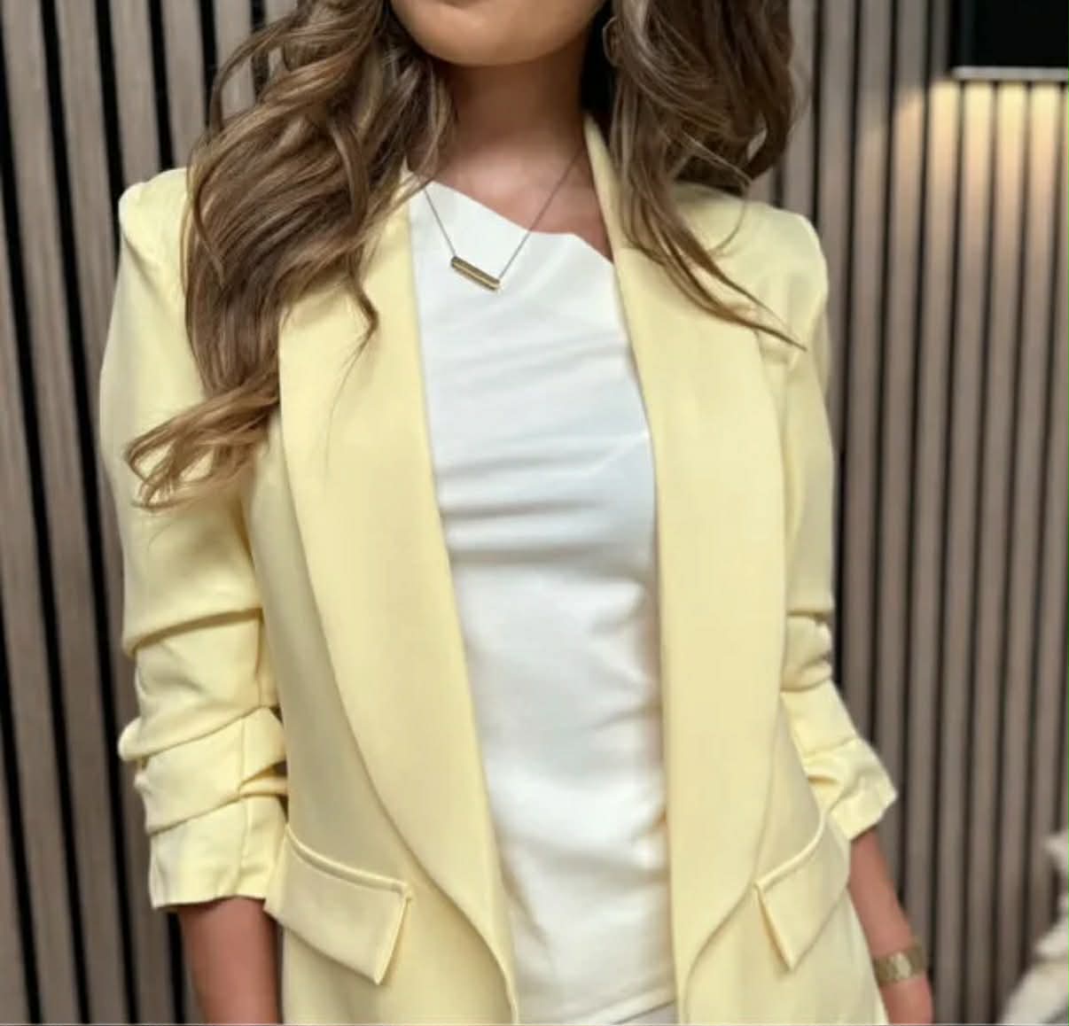 Yellow blazer