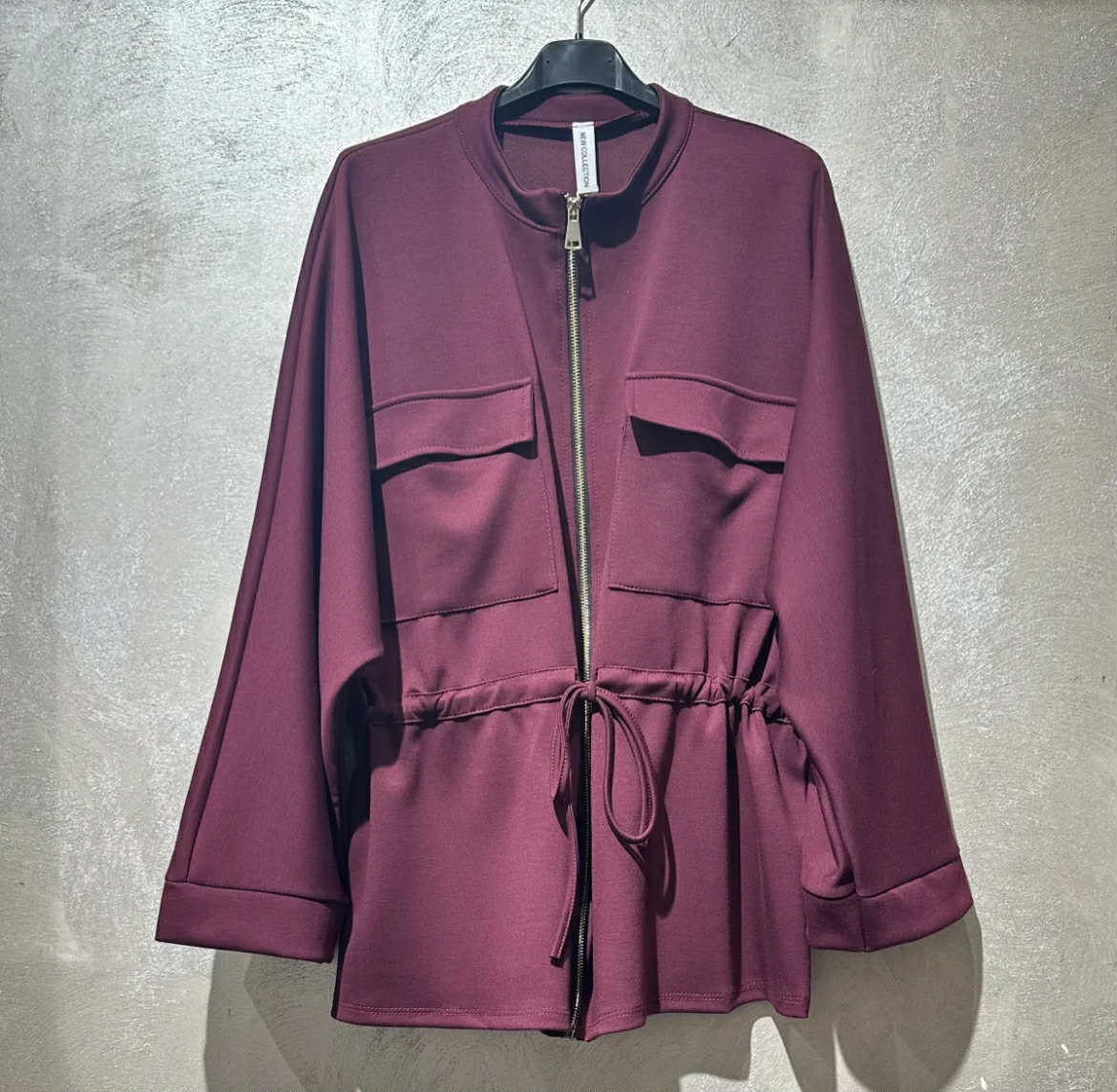 Loose fit cardigan bordeaux