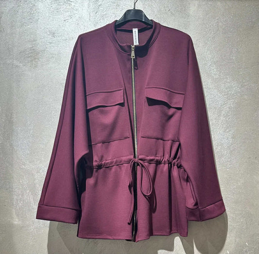 Loose fit cardigan bordeaux