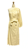 Kleedje gele vichy
