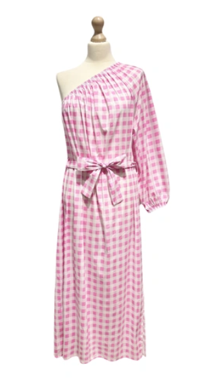 Kleedje roze vichy