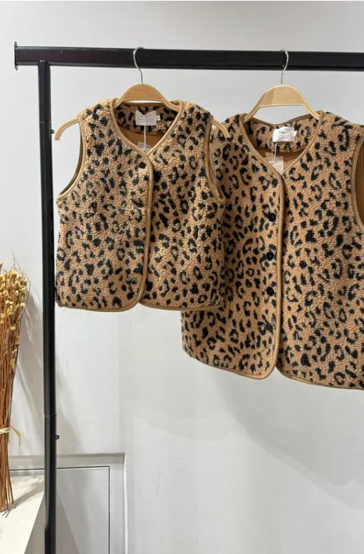 Mommy & mini leopard vestje  ♥ MOMMY  ♥