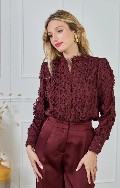 Burgundy blouse  ♥