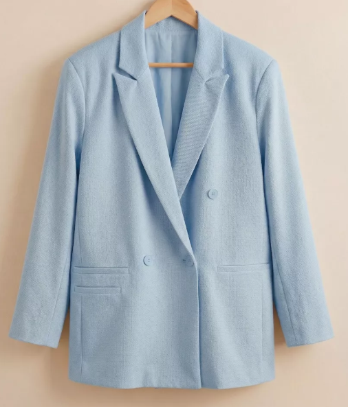 Blue pastel oversized blazer