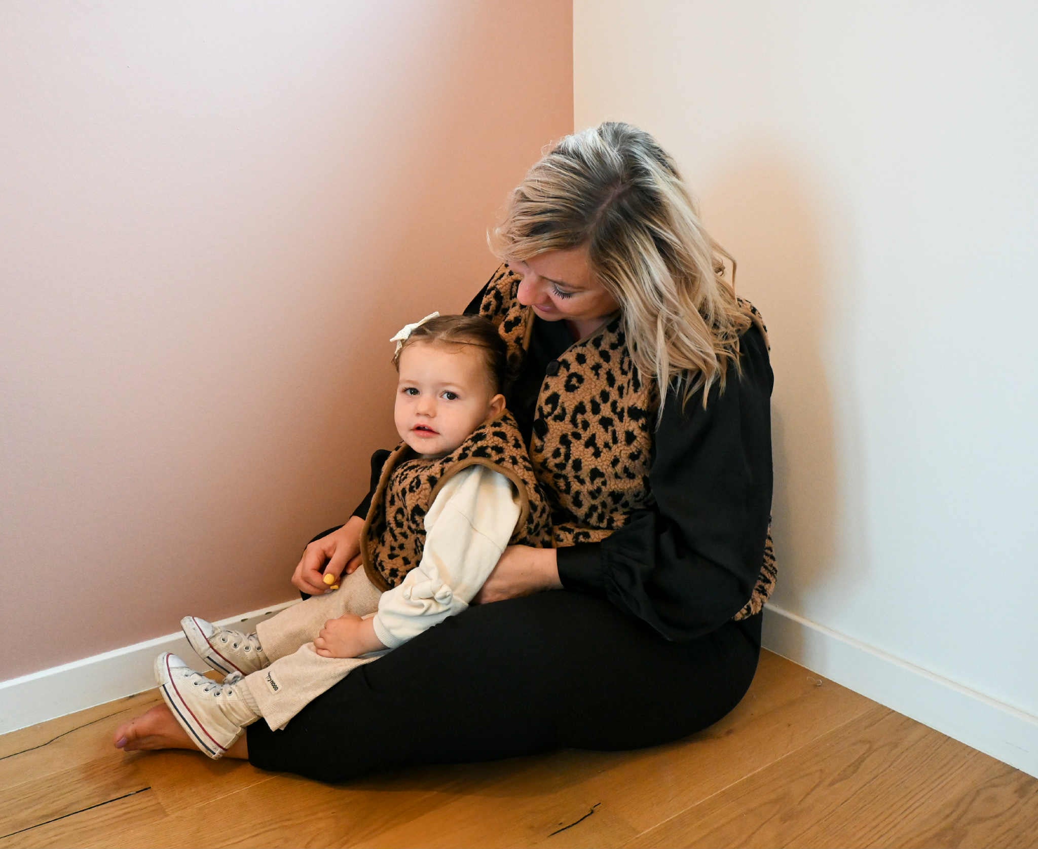 Mommy & mini leopard vestje  ♥ MOMMY  ♥