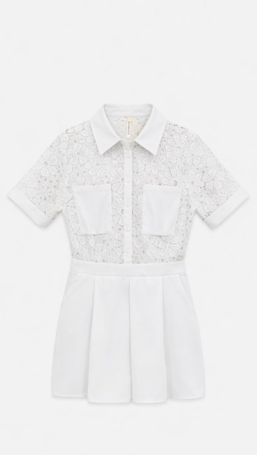 White lace playsuit Elli White
