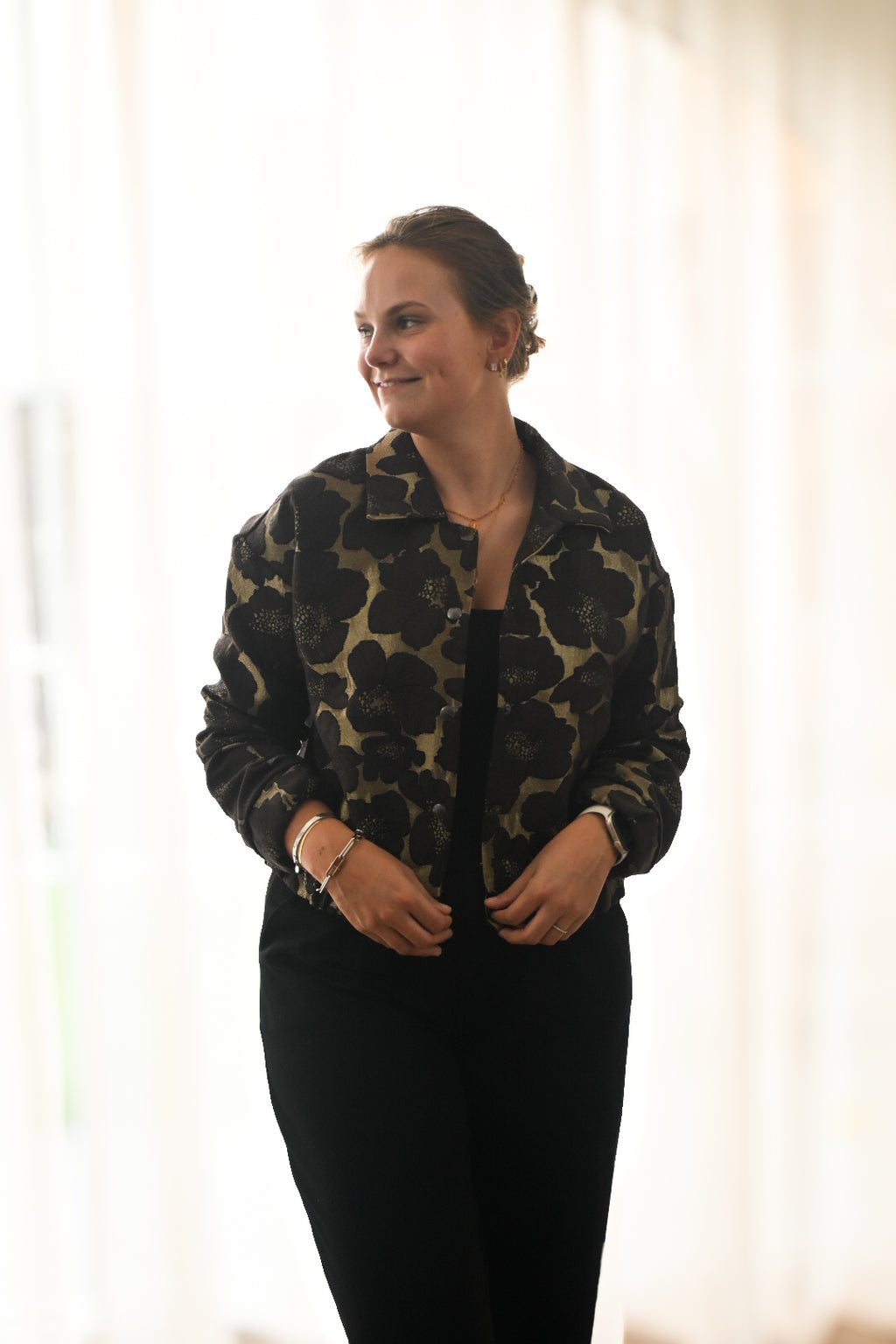 Jacquard bomber jasje