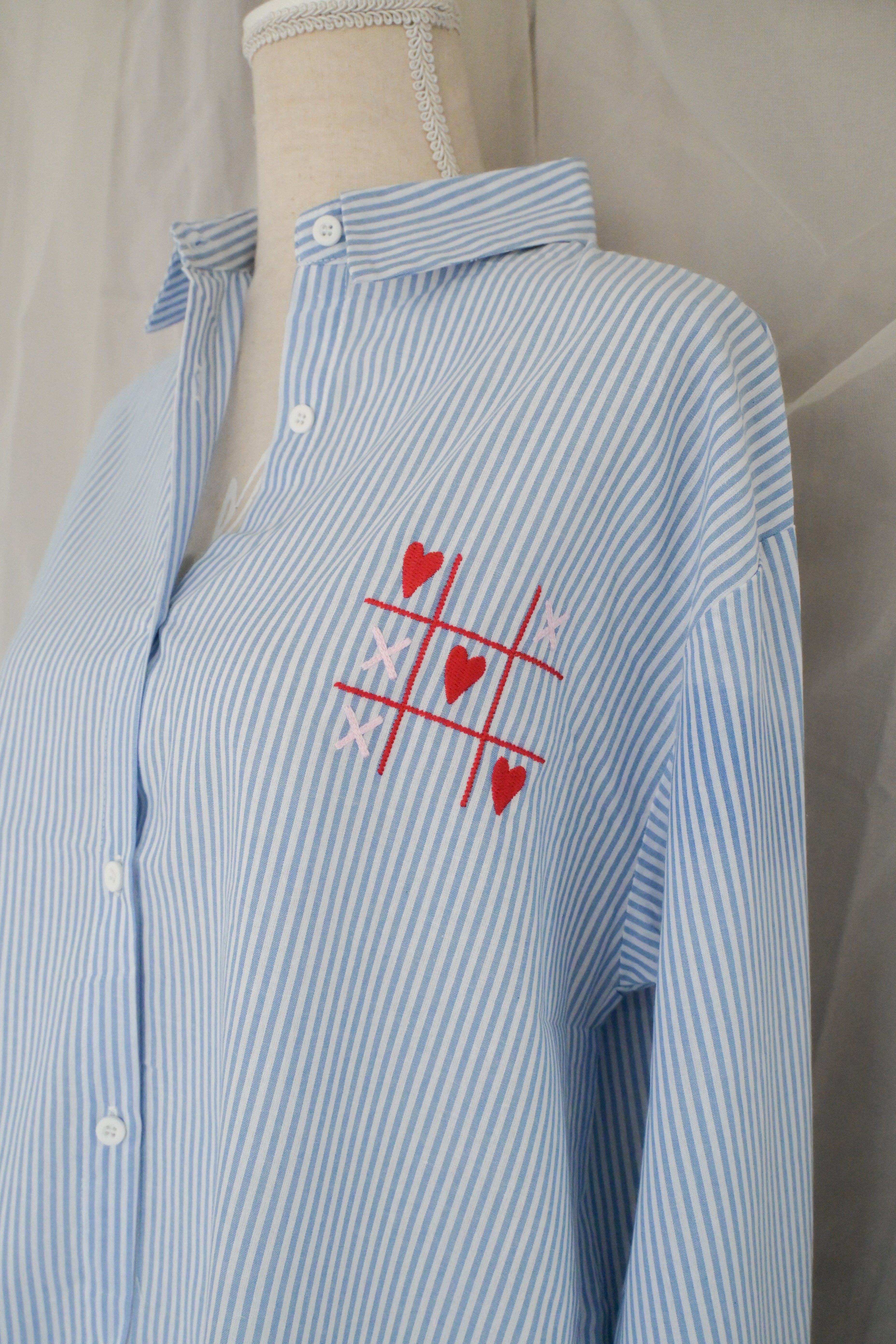 Playful heart blouse