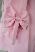 Pink bow blazer