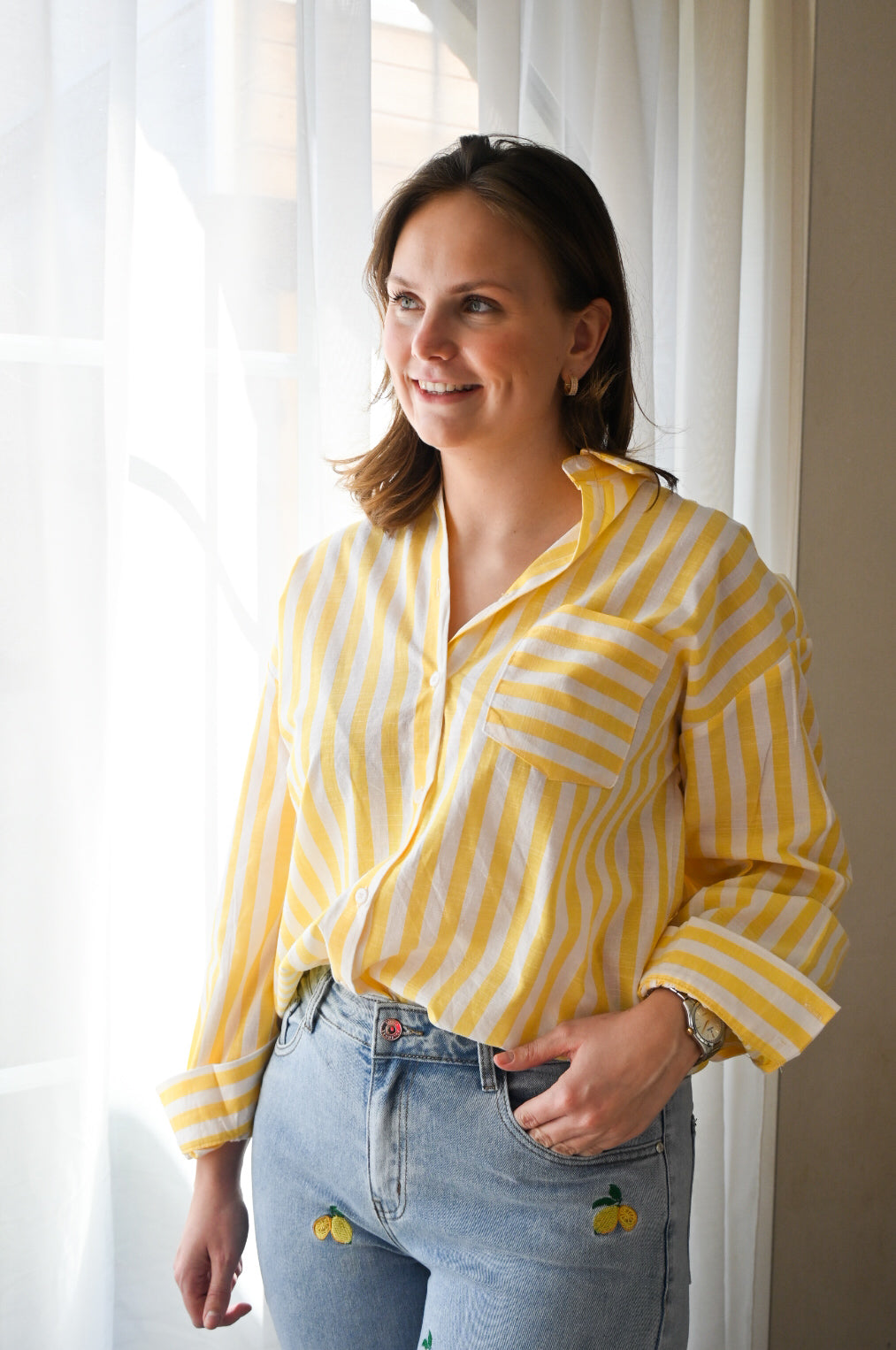 Sunny stripe blouse