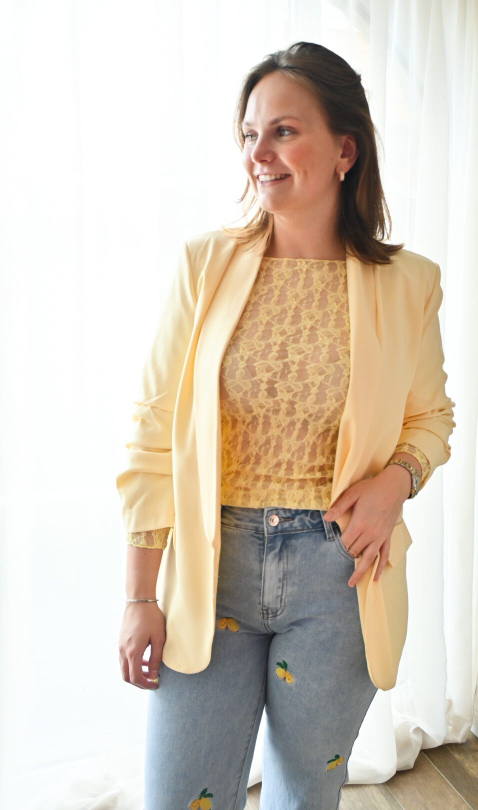 Yellow blazer