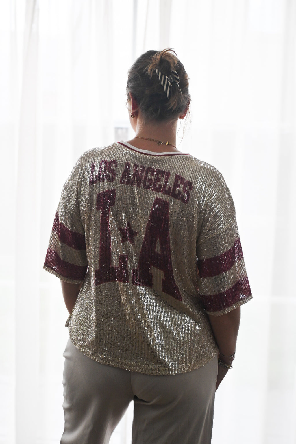 LA pailletten shirt