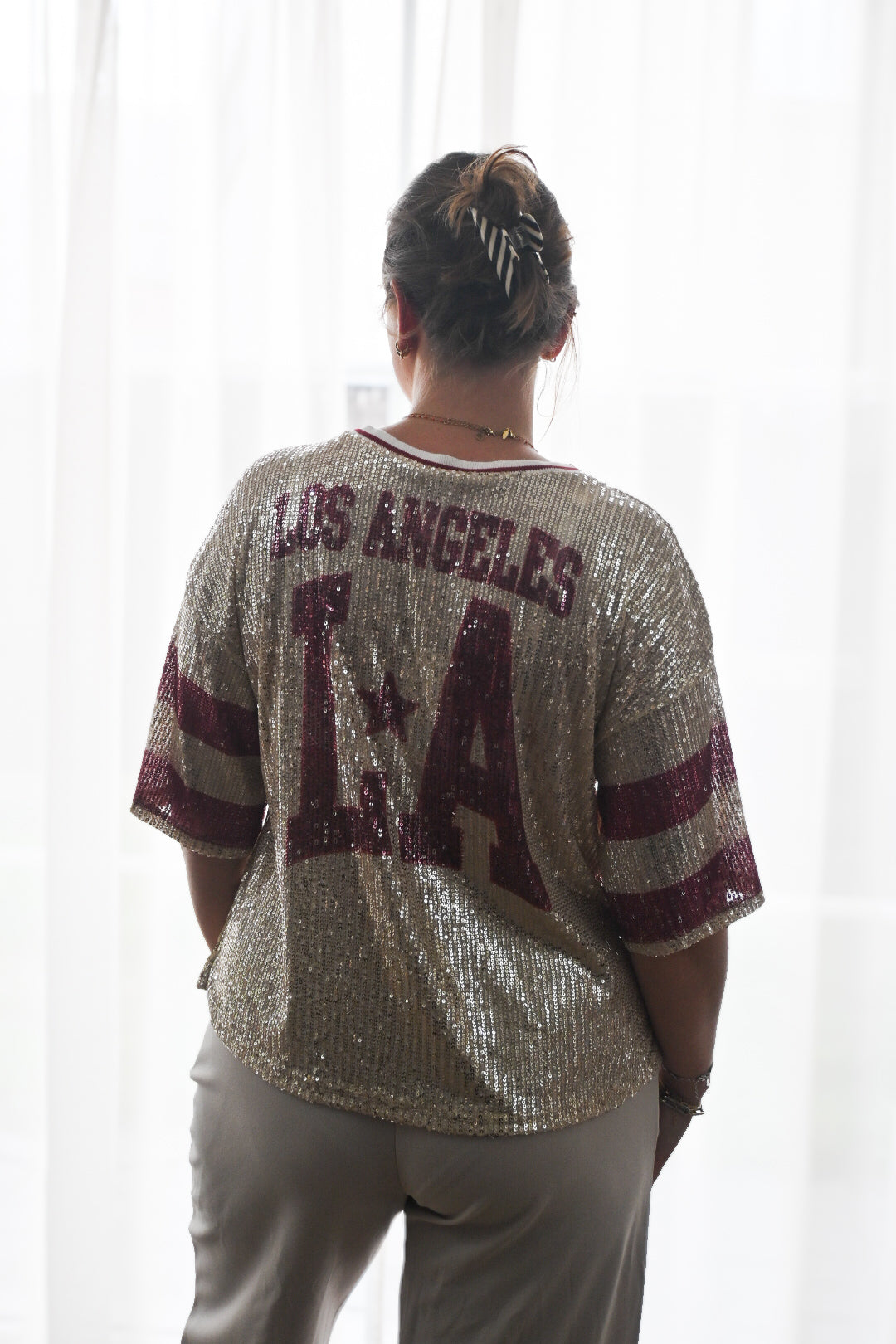 LA pailletten shirt
