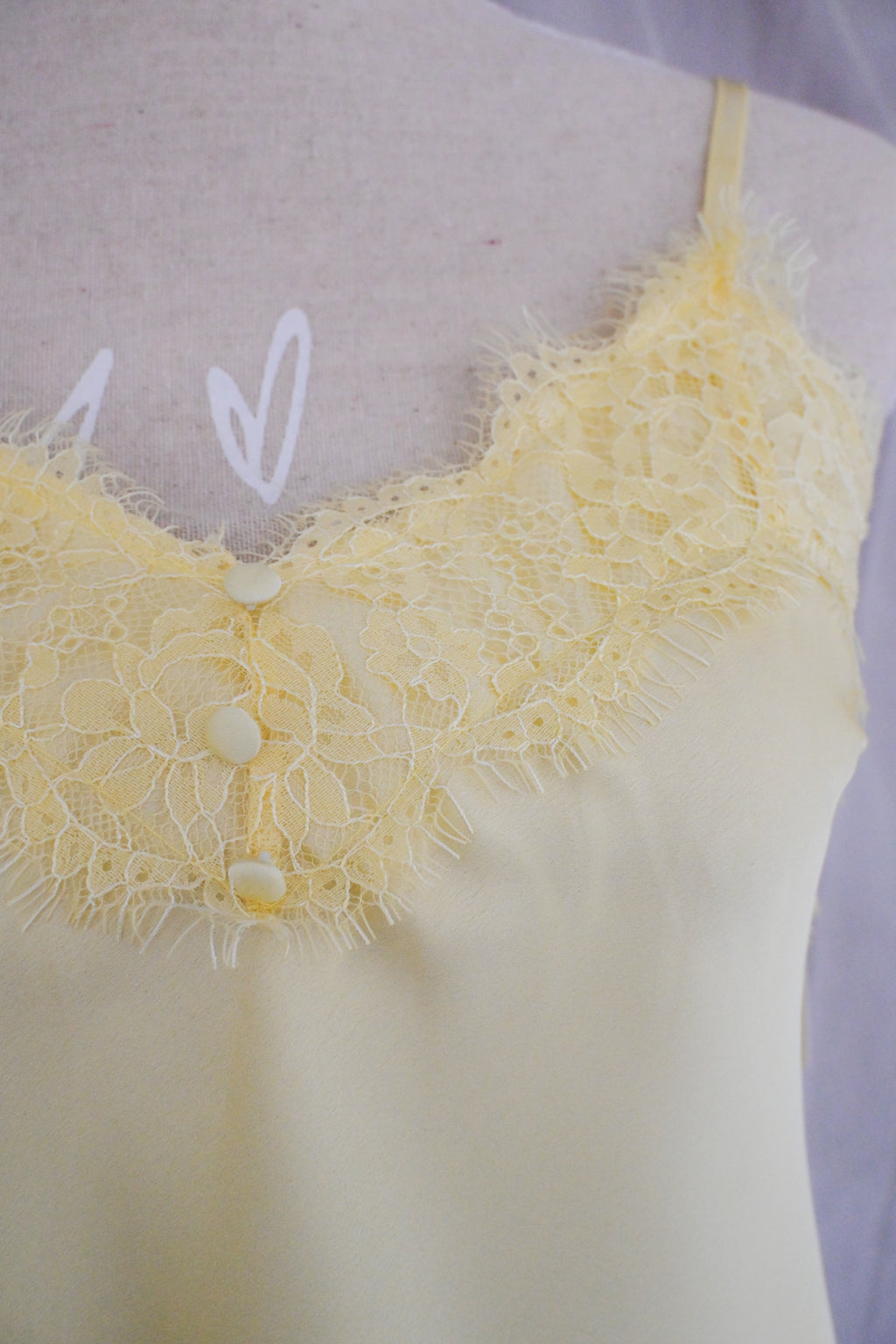 Yellow lace top