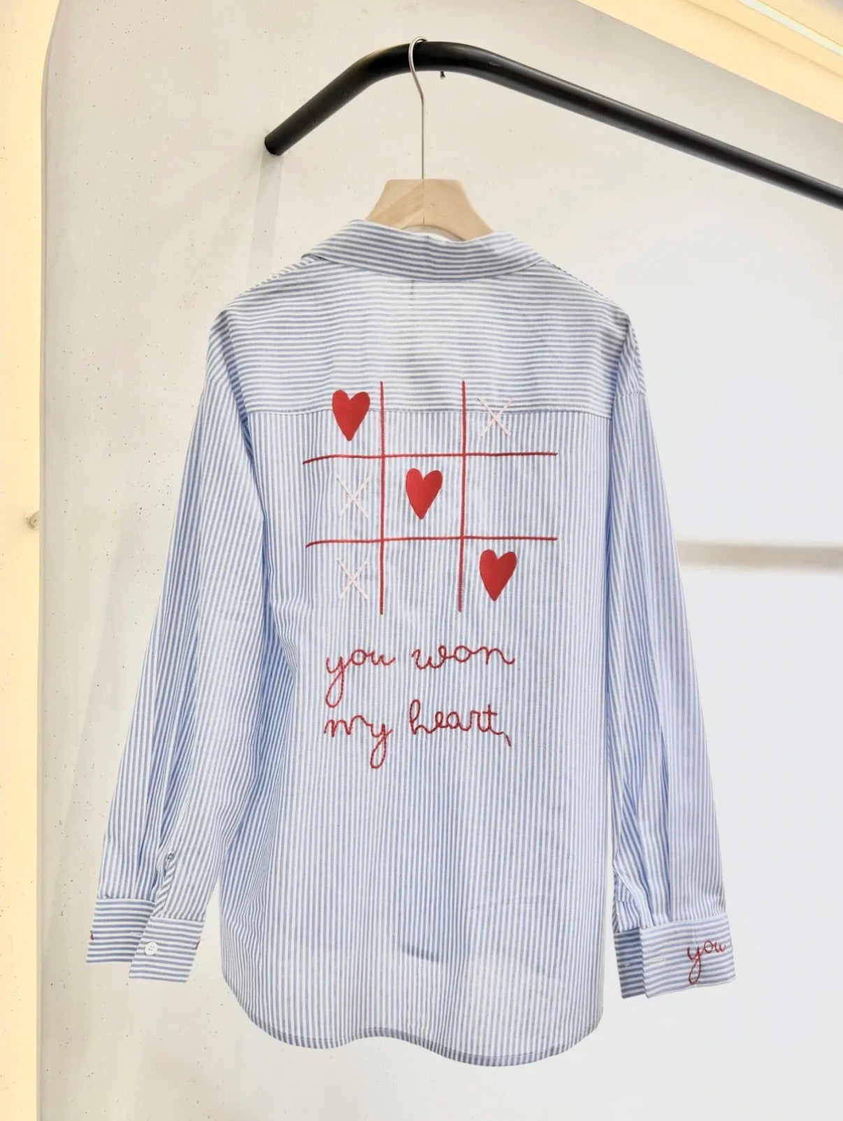 Playful heart blouse