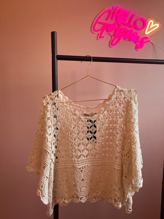 Bohemian beige top