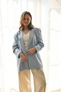 Blue pastel oversized blazer