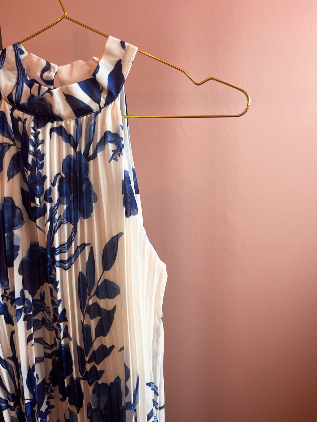 Jurkje met bloemen blauw