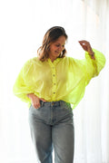 Fluo gele blouse